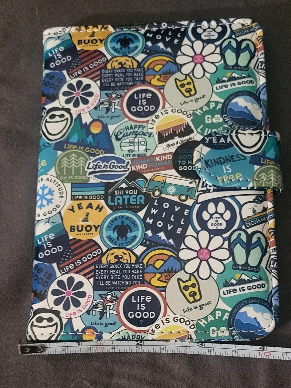Life Is Good Multicolor Travel Passport Holder
